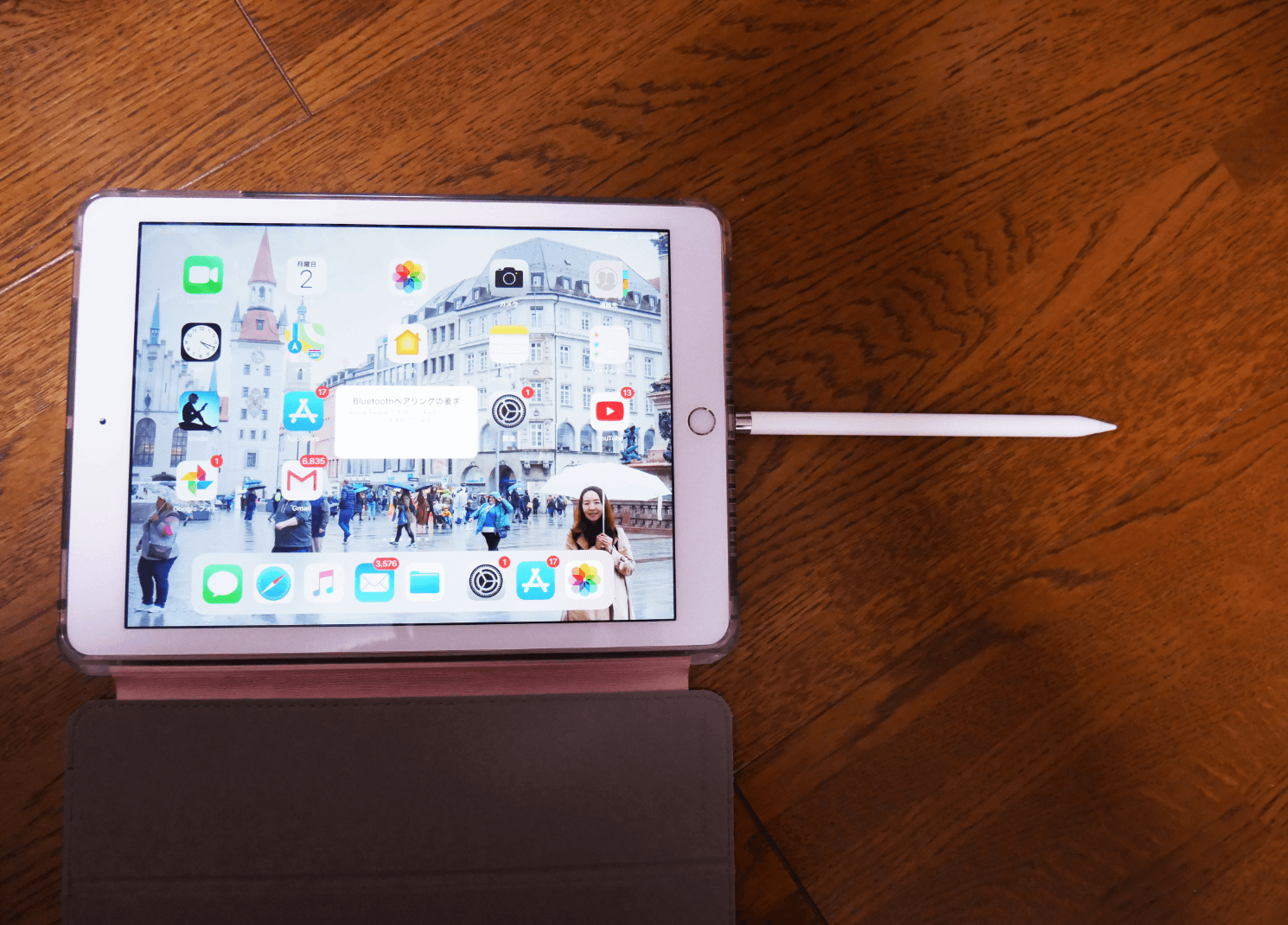 apple pencil充電中